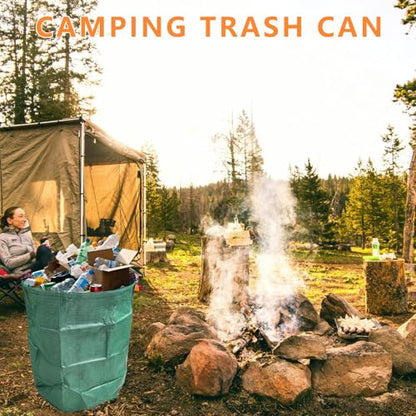 Reusable Lawn & Garden Bags, 3-Pack, 72 Gallons Lawn and Leaf Garden Bags with Reinforced Carry Handles Heavy Duty Garden Waste Bags Camping Yard Recycling Trash Bags for Debris Leaves Grass - style: 3-Pack 72 Gallon Waste Bags
