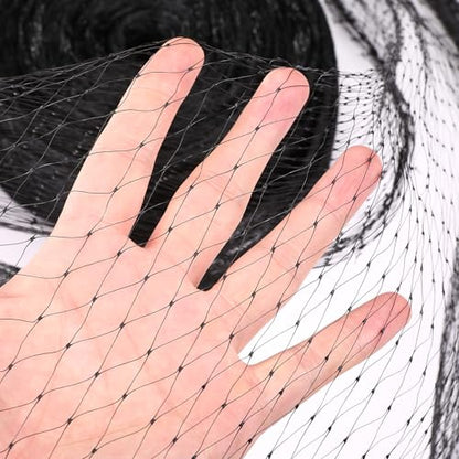 GWHOLE Black Garden Netting, 33 x13 Ft Bird Netting for Garden Plant and Tree Protection, Chicken Coop Pond Net, Black - size: 33x13 ft, 0.6 inch mesh (Black)