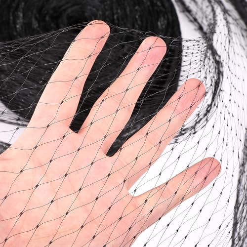 GWHOLE Black Garden Netting, 33 x13 Ft Bird Netting for Garden Plant and Tree Protection, Chicken Coop Pond Net, Black - size: 33x13 ft, 0.6 inch mesh (Black)