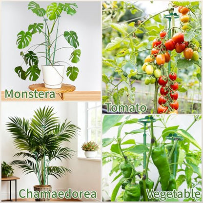 Extendable Monstera Plant Stakes, Support Sticks with Clips 7 Pack - size: 25Inches7PCS