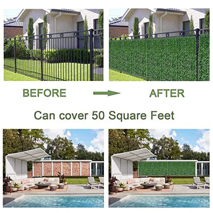 Bybeton 60"x120" (50sqft) Ivy Privacy Fence - size: 60*120 IN