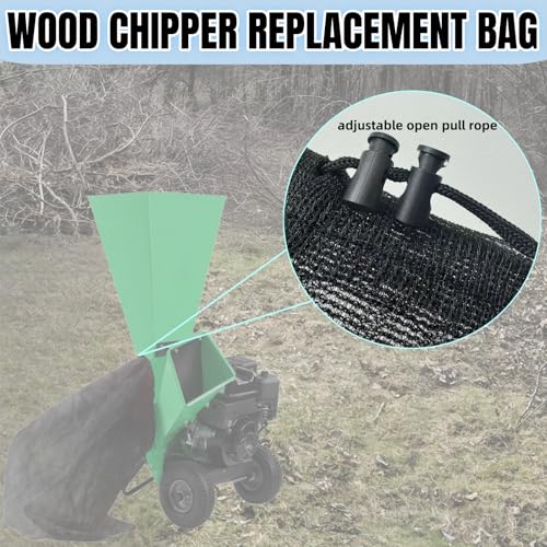 24 "x48 Large Capacity Adjustable Opening Wood Chipper Bag, Reusable Wood Chipper Bag Leaf Shredder Replacement Bag, Chipper Shredder Bag,Can Be Used for Park Lawn Wood Chipper，Replacement Bag
