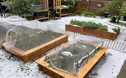 6.6x75ft/2x23m HDPE Anti Aging Orchard Garden Anti Hail Anti Bird Netting - size: 6.6 x 75 ft