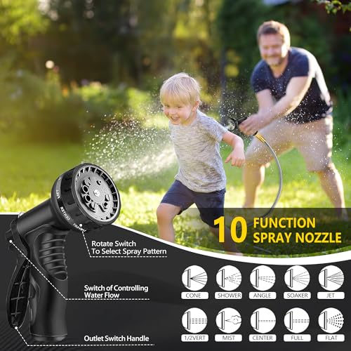 50 ft Stainless Steel Garden Hose - 2026 New Upgraded Technology Metal Water Hoses with 3/4" Solid Fitting - Lightweight,Ultra Flexible,Durable,Kink-Less Watering Pipes Garden Hoses For Yard, Outdoor