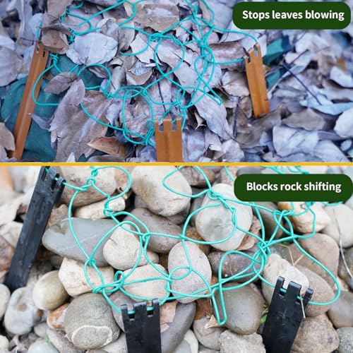 45PCS Brown 10inch Metal Landscape Edging Stakes, No Installation Rustic Heavy Duty Metal Edging Stakes for Landscaping Large Yard/Project - color: Brown-45PCS