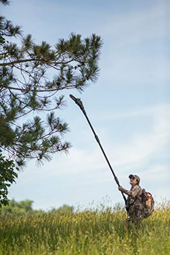 Hooyman Cordless 40 Volt Pole Saw with In-Line 8in Saw, Auto-Oiler, 40V Battery with Charge Indicator, Ergonomic Grip, and Carry Case for Cutting, Tree Trimming, Hunting, Camping, and Outdoors - style: 40V Pole Saw