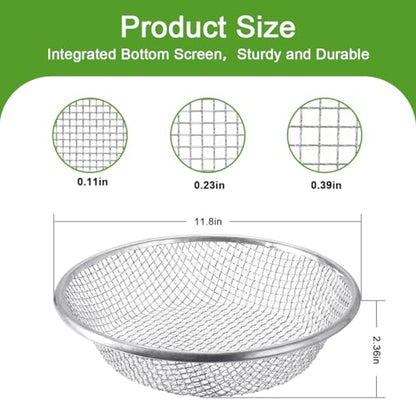 Soil Sieve Garden Sieve, 2PCS Sand Rock Sifter, Soil Sieve Compost Potting Sieve, Soil Sifter Sifting Tool(1/4in, 3/8in) - style: 2PCS(1/4in,3/8in)