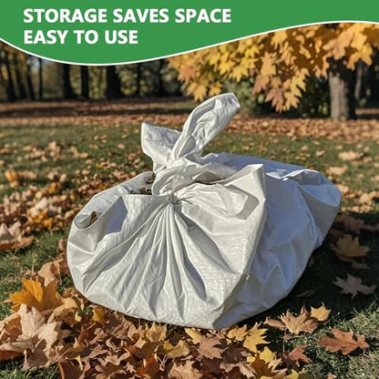 Plastic Poly Sheets - Multi Purpose Waterproof Outdoor Poly Tarp Cover for Leaf, Camping, Lawn Debris, Landscape Pruning, Yard Leaf Hauler