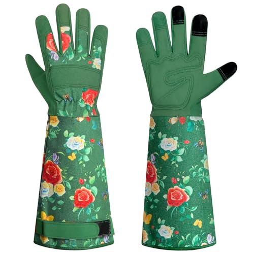 DLY Garden Gloves for Women,Gardening Gloves,Garden Gift for Lady,Blue,XL - color: Green, size: Large