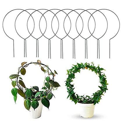 Acrux7 10 Pcs Circle Indoor Plant Trellis for Potted Plants