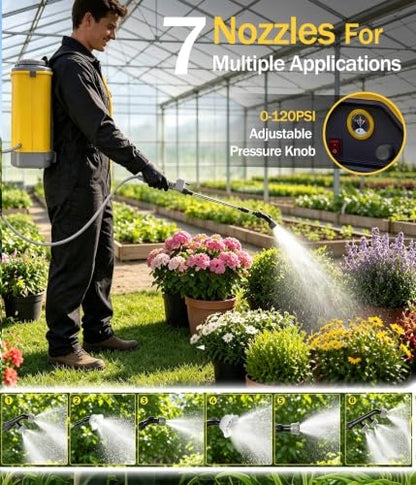 4.76-Gal Battery Powered Backpack Sprayer Compatible with DeWalt 20V MAX