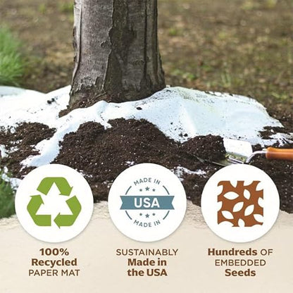 Seed Mat - Easy to Plant and Grow Garden Seeds - Creates Fragrant, Vibrant Flower Garden (Bird Lover’s Delight Flower Garden - 1 Mat)