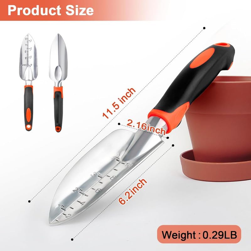 Heavy-Duty Garden Trowel w/Measurement Mark