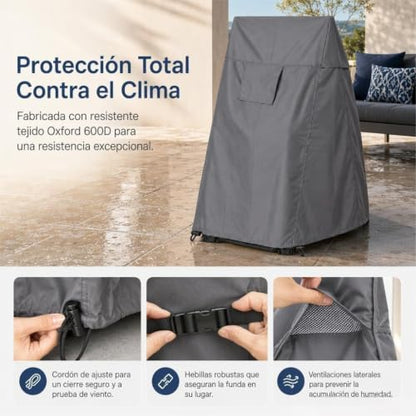 Hose Reel Cart Cover for Outdoor Ventilated Buckle Fit Cover - color: Medium - Hose Reel Free Standing Cover