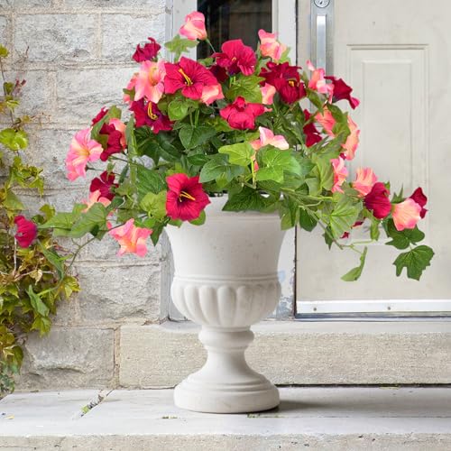 loveMoment Artificial Morning Glory Petunia Silk Flowers for Home Decor - color: Rose Pink