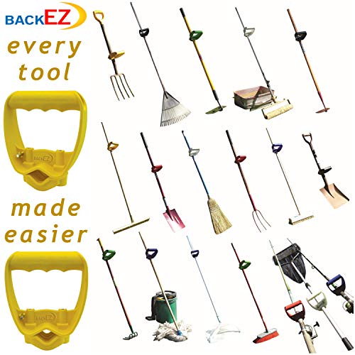 Back-Saving Tool Handle Labor-Saving Ergonomic Shovel or Rake Handle Attachment Yellow - color: Yellow