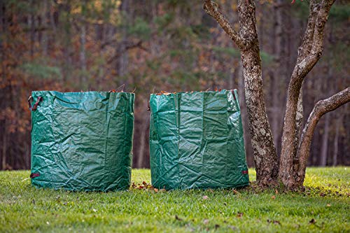 Gardzen 2 Pack 132 Gallon Yard Waste Bags Reusable Heavy Duty - size: 132 Gallon - 2 Pack