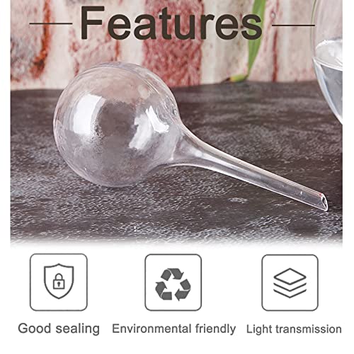 8 Pcs Clear Plant Watering Globes,Plastic Self-Watering Bulbs,Automatic Watering Globes,Garden Water Device for Plant Indoor Outdoor - size: Clear-8 Small