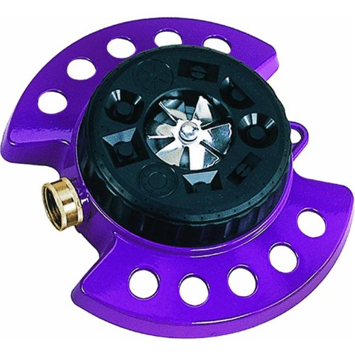 Dramm 15026 ColorStorm Turret 9-Pattern Sprinkler, Berry - color: Berry, style: Turret Sprinkler