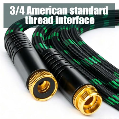 Garden Hose 25FT Lightweight Kink-Free Thick Grip Outdoor - color: Green