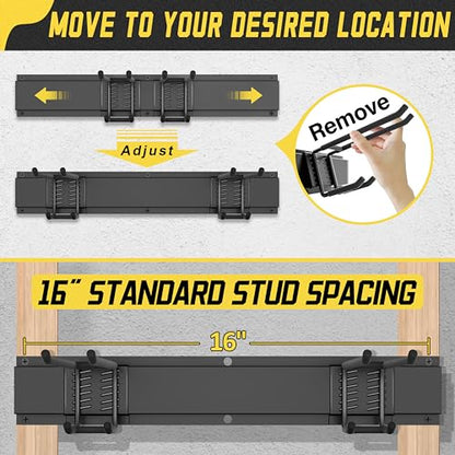 klasit Garage Wall Organizer,15Pack Carries 675 lbs,Garden Tool Organizer - size: 49.5"15Pack