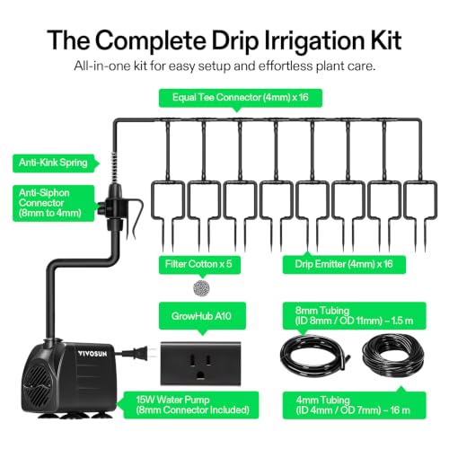 VIVOSUN Automatic Drip Irrigation Kit, Smart Watering System - style: Smart Drip Irrigation