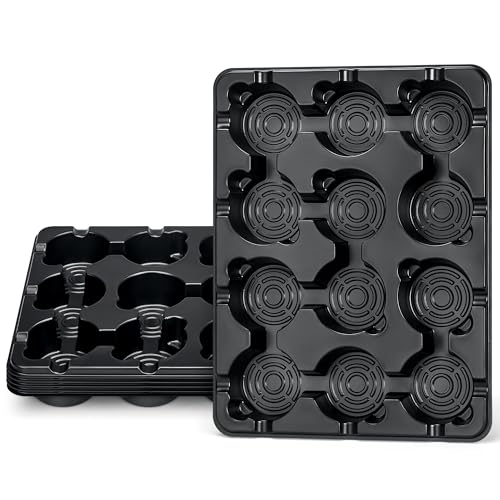 homenote 5 Pack Reusable 12 Cell Seed Starter Trays for 4 Inch Nursery Pots - size: 4 Inch, style: 5 Pack Seed Starter Tray