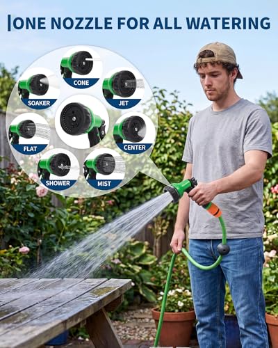 Garvee Retractable Garden Hose Reel, 1/2 IN x 65 ft Wall Mounted Heavy Duty - size: 1/2'' 65FT