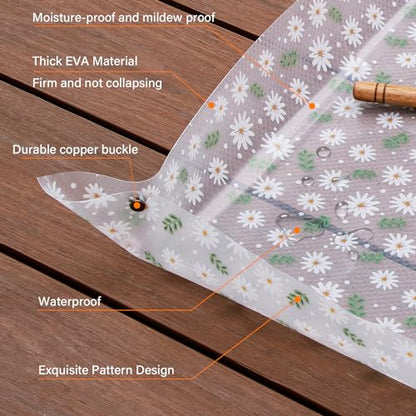 Azureblue 2 Pack Repotting Mat for Indoor Plants Waterproof Clear Potting Mat Foldable Plant Potting Repotting Tray Portable Gardening Tray for Indoor Potting Soil, House Plants Orchid,Succulents M