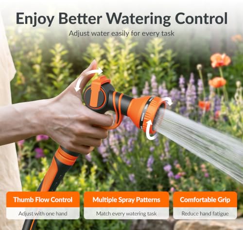 Giraffe Tools Garden Hose 5/8", 25FT Hose with Nozzle & Moisture Meter Set - size: 25FT Male to Female Set New B