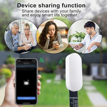 Smart Soil Moisture Meter: Zigbee Soil Moisture Sensor with App Control, Historical Record, Soil Tester with Moisture/Temperature Sensor, Tuya Zigbee Hub Required, Soil Meter for Garden, Plants