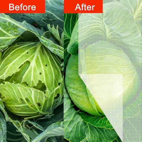 Agfabric Bird Netting 26" Hx30 W Garden Netting Insect Pest Barrier,Plant Cover Fruit Tree Netting Mesh Protection Bag with Drawstring,White - color: 1pack, size: 26"x30"
