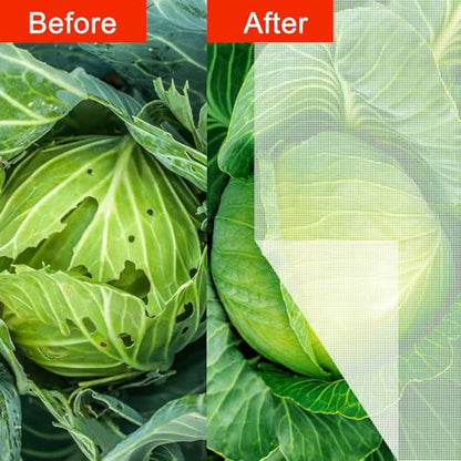 Agfabric Bird Netting 26" Hx30 W Garden Netting Insect Pest Barrier,Plant Cover Fruit Tree Netting Mesh Protection Bag with Drawstring,White - color: 1pack, size: 26"x30"