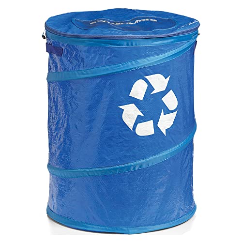 Coghlan's Pop-Up Lightweight Recycle Can – Collapsible Waste Bin for Camping, Travel, and Outdoor Use – Durable, Portable, and Space-Saving – 29.5 Gallon - color: Recycle Can - 29.5 Gallon