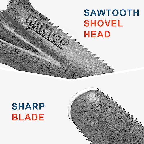 Drain Spade Garden Digging Serrated Shovel 44 inches - style: Garden