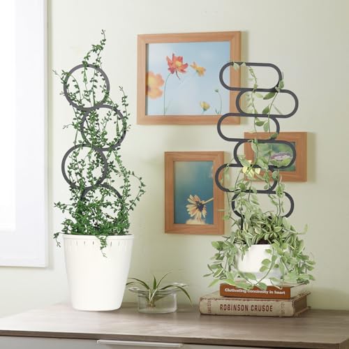 4 Pcs Plant Trellis Indoor Black Small Trellis for Potted Plants - style: Style 1
