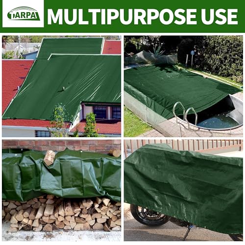 TARPAL Small tarps 5x7ft Waterproof 16mil Heavy Duty Tarp,Green/Blue tarp - color: Green/Blue, size: 5x7 Feet-Finished size