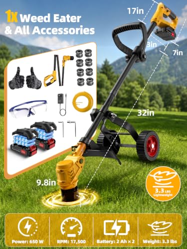 12-Inch Cordless Weed Wacker and Lawn Edger