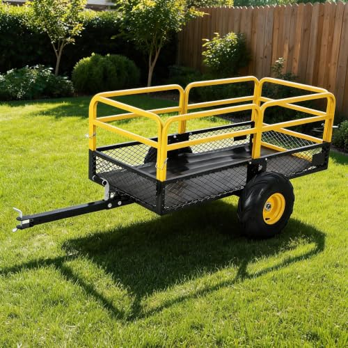 1500 Lb Tow-Behind Dump Garden Cart Trailer