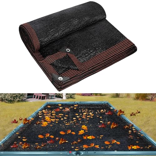 16 x 26FT Pool Leaf Net Cover- Leaf Netting for Inground and Above Ground Rectangle Swimming Pools Fine Mesh Pool Screen Cover,Winter Above Ground Pool Screen Cover, Catching Leaves, Sunshade - size: 26' x 16' (Rectangular)