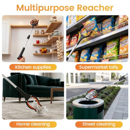Upgrade Grabber Reacher Tool, Orange, 32" - color: Orange