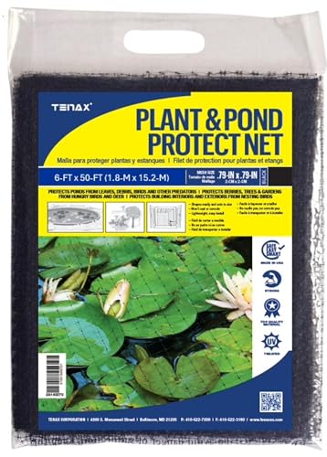 Tenax 2A160063 Bird Net, 6' x 50', Black - size: 6-ft x 50-ft