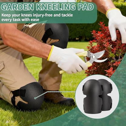 10PCS Gardening Tools Set, Heavy Duty Garden Hand Tool with Storage Bag Rust-Resistant Steel Built to Resist Bending Breaking Garden Essential Kit with Gardening Gifts for Women for Outdoor Planting