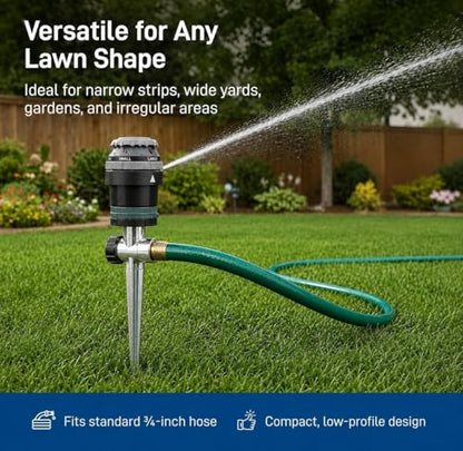 6-Pack Orbit 58573N H2O-Six Gear-Drive Sprinkler on Metal T-Spike (6)