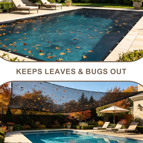 Cool Area 60-70% Mesh Tarp Shade Screen with Grommets, 20x24ft, Black - size: 2 0'X2 4'