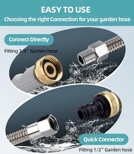 Jet Nozzle High Pressure Hose Nozzle, 18” Hydro Water Hose Nozzle - color: Gray, size: 18inch