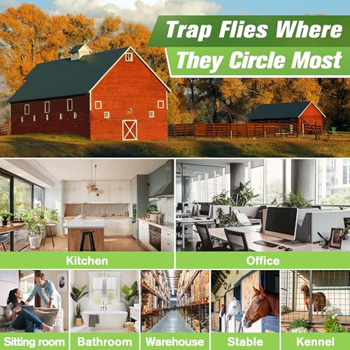 30 Pack XL Window Fly Traps for Indoors, Sticky Fly Traps (Clear, 15"×3") - size: 15"×3", style: Clear