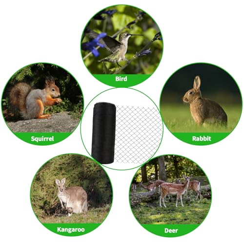 Deer Fence Netting 7.5x65 FT, Heavy Duty Bird Netting for Garden - size: 7.5x65FT-1/2inch