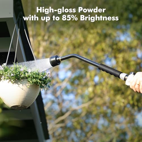 RESTMO 24 Inches Long Watering Wand for Garden Hose, Full Shower Spray Wand - color: Flash Black