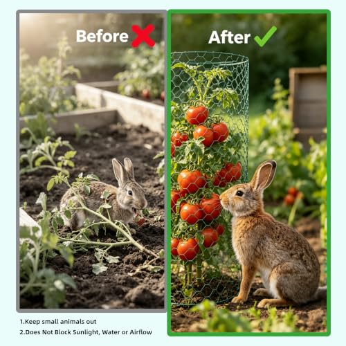 16in x 40ft PVC Coated Chicken Wire Mesh Fence - size: 40Ft x 16In